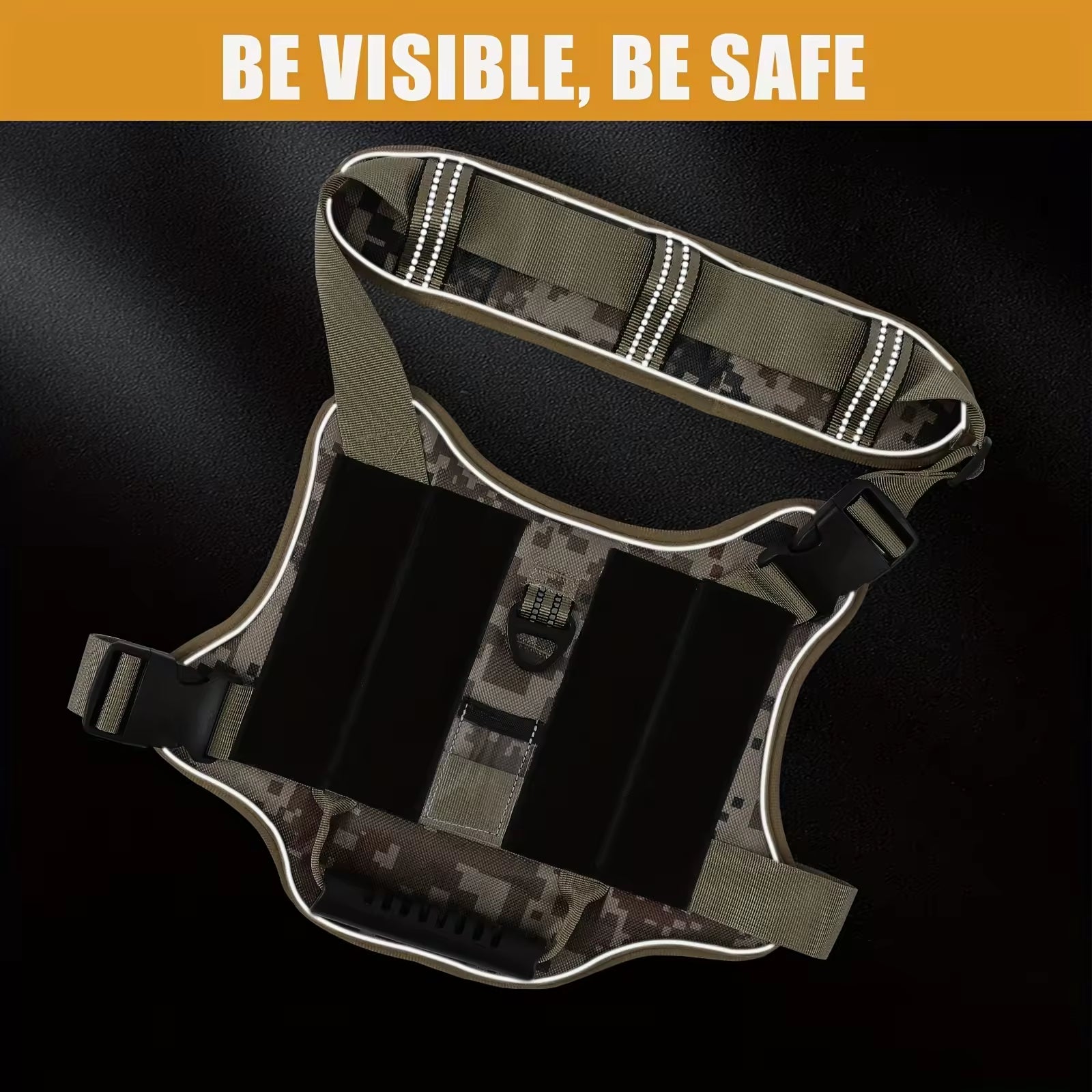 No-Pull Adjustable Reflective Pet Vest Harness